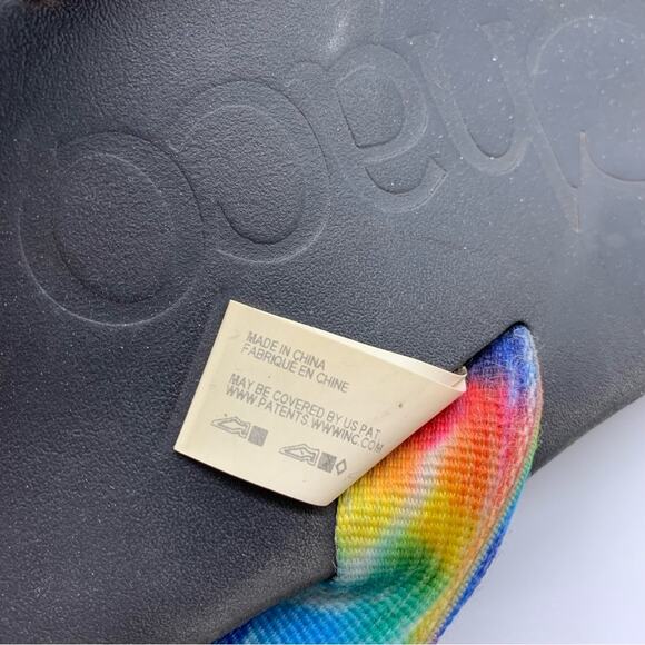 Chaco Chillos Dark Rainbow Tie Dye Flip Flop Outdoor Gorpcore River Comfort - 12 - Picture 10 of 11